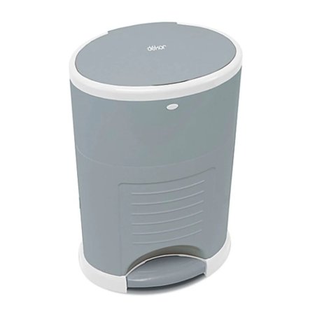 Dekor Eko Plus Grey Diaper Pail 2-12226 894433002881 Tjskids.com